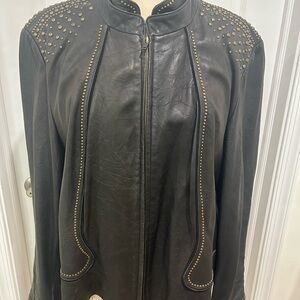Studded Leather Jacket